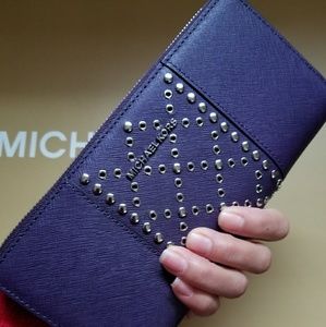 Michael kors travel continental leather